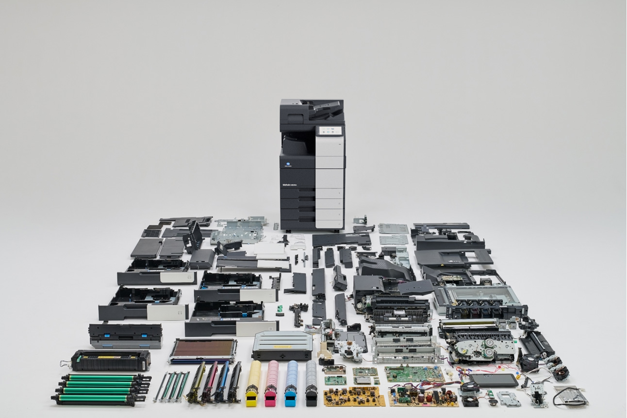 Remanufactured-bizhub-zerlegt